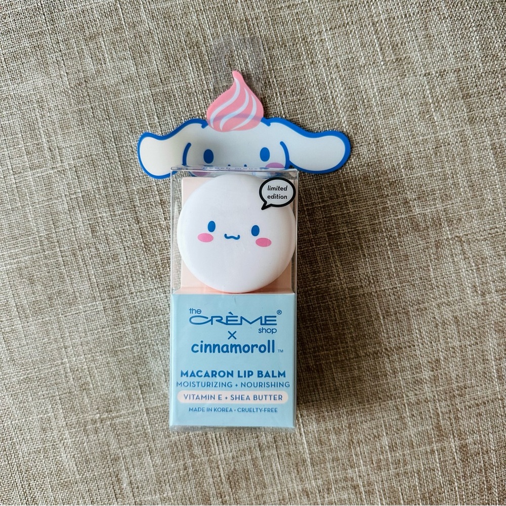 The Crème Shop x Cinnamoroll Macaron Lip Balm - Limited Edition